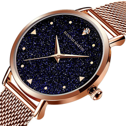 Hannah Martin Women's Watch Starry Blue Sandstone Dial