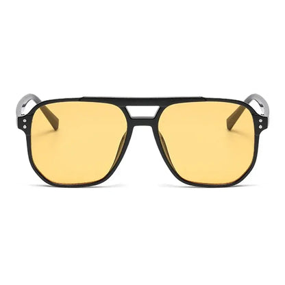 Unisex Square Sunglasses - Classic Style, Lightweight PC Frame, UV400