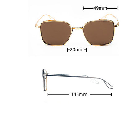 DITA-Inspired LINETO Sunglasses - Square Frame, UV400, Luxury Style