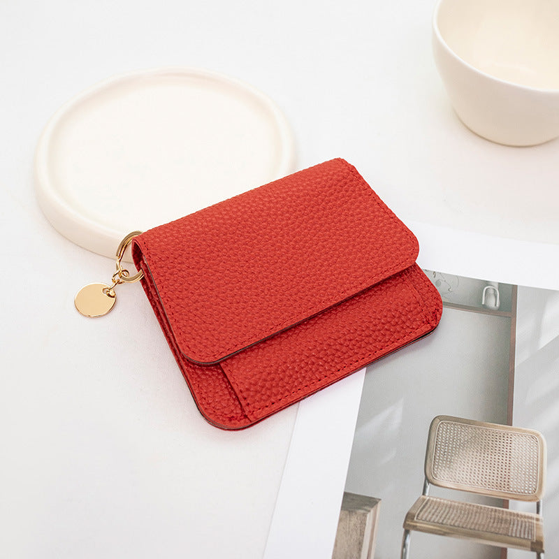 Compact Mini Wallet Women's PU Leather Small Card Holder