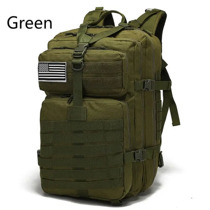 45L Tactical Military Backpack - 1000D Durable, MOLLE System, 6 Colors