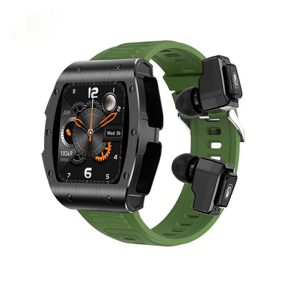 2-in-1 Smartwatch with TWS Earbuds - Fitness Tracking & Bluetooth Calling