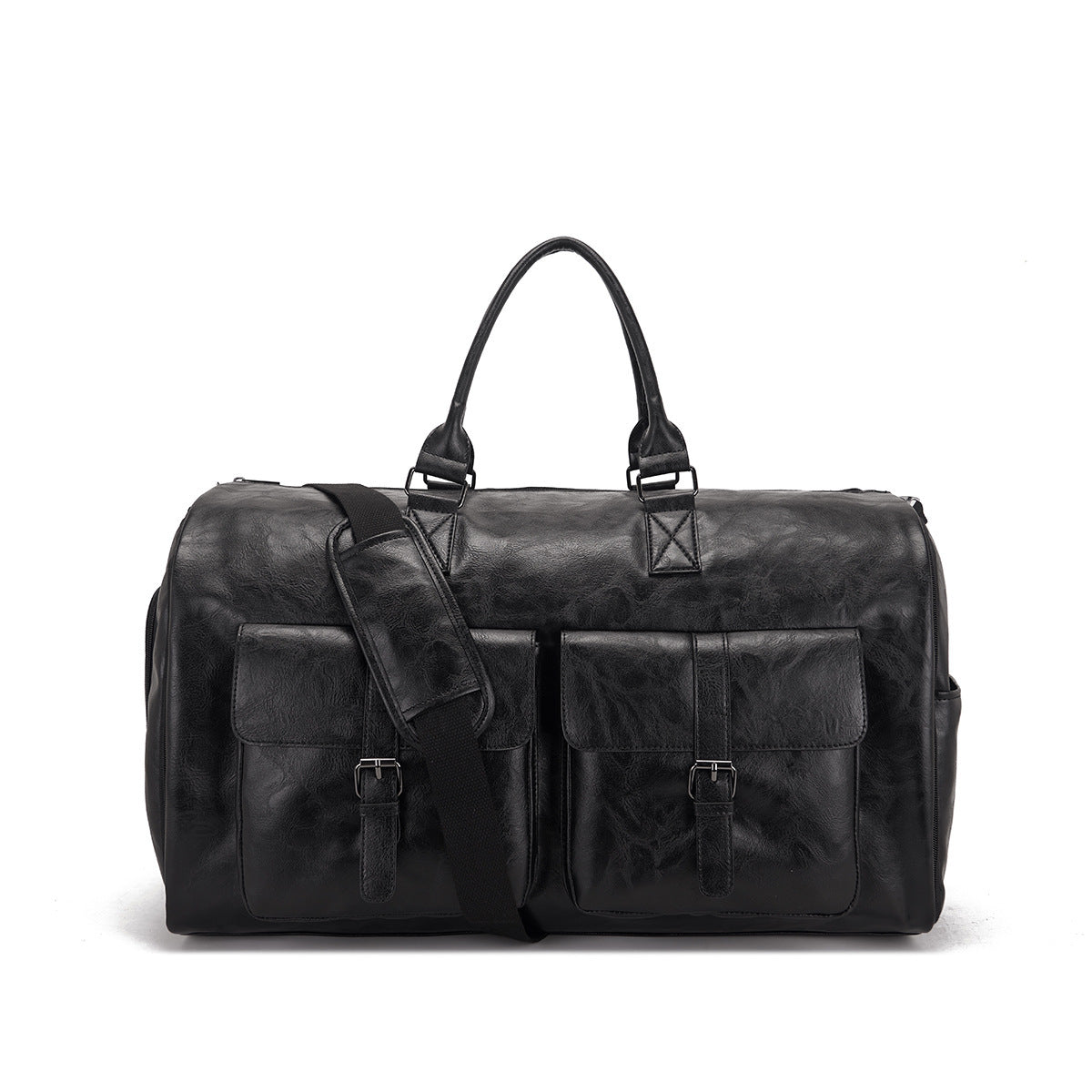 Luxurious Leather Garment Duffel Bag for Travel & Business