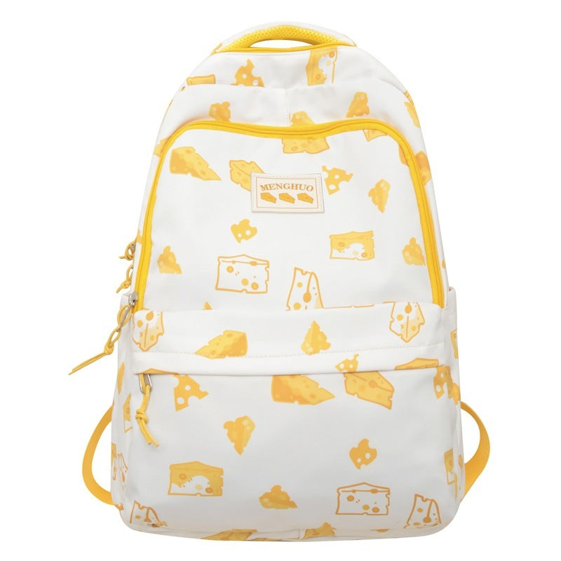 Cheesy Fun Backpack - Quirky Canvas for Everyday Adventures