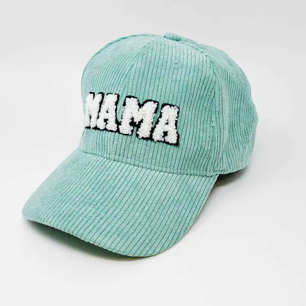 "Mama" Corduroy Baseball Cap - Trendy, Cozy, Perfect Mom Gift