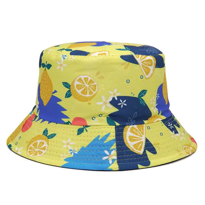 Vibrant Marble Print Reversible Bucket Hat