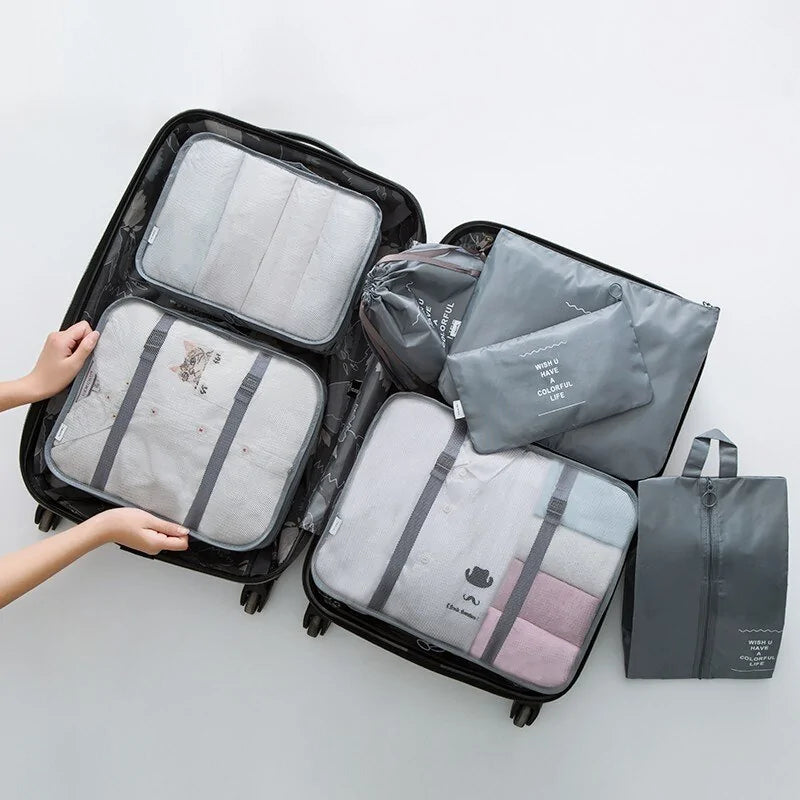 Piece Travel Packing Cubes Set - Organize Your Luggage, Stress-Free Travel