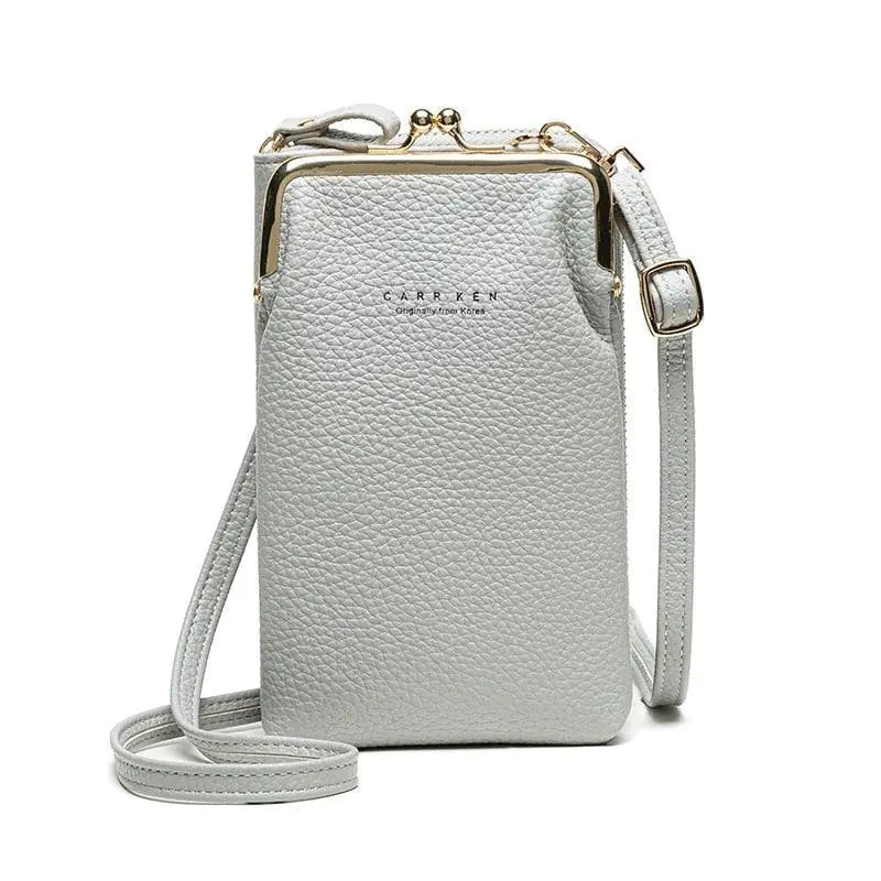 CARR KEN Korean Style Retro Phone Wallet Crossbody Bag