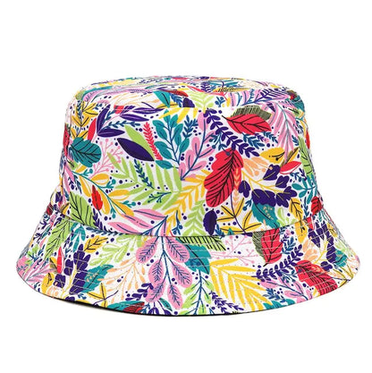 Vibrant Marble Print Reversible Bucket Hat