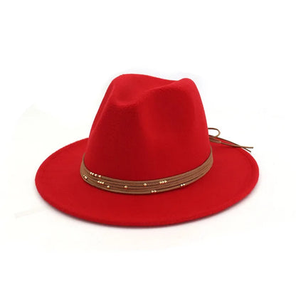 Elegant Wide Brim Fedora Hat - Sun Protection & Style