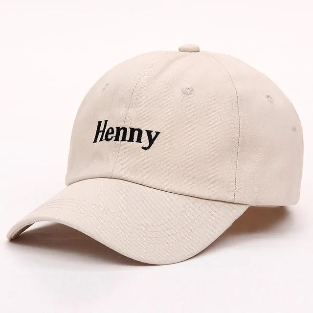 "Henny" Embroidered Dad Hat - Classic Style, Minimalist Design, Unisex