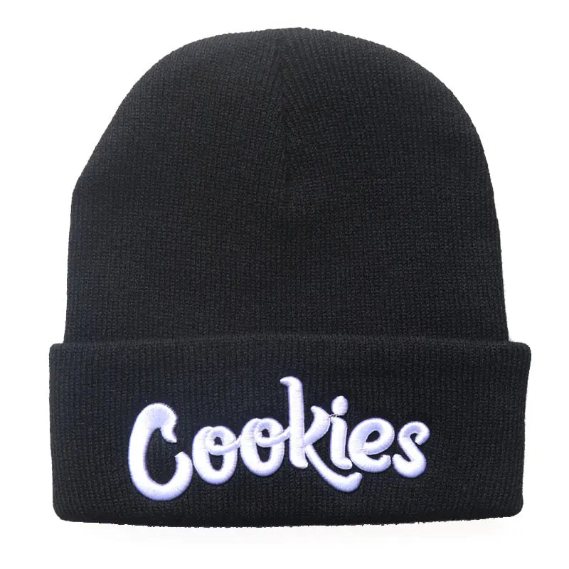 Cookies Embroidered Beanie - Bold Orange, Streetwear Style