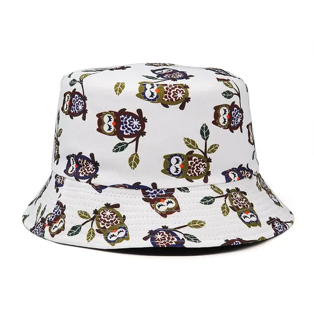 Vibrant Marble Print Reversible Bucket Hat