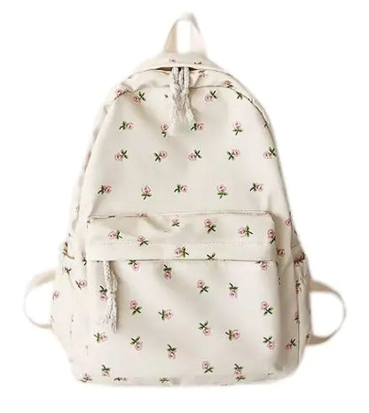 Charming Floral Canvas Backpack - Cute, Spacious, and Perfect for Everyday