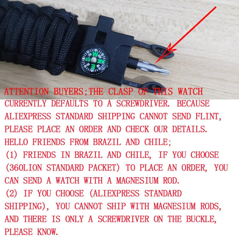 Addies Mudmarsite: Rugged Outdoor Sports Watch with Paracord Band