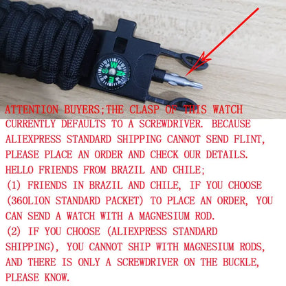 Addies Mudmarsite: Rugged Outdoor Sports Watch with Paracord Band