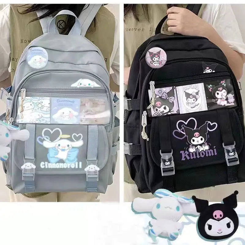 Cute Melody Backpack with Multiple Pockets