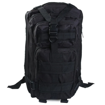 Compact Tactical Backpack - MOLLE, Water-Resistant, Camo Design