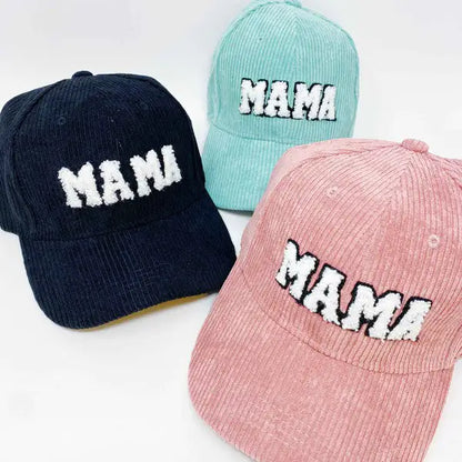 "Mama" Corduroy Baseball Cap - Trendy, Cozy, Perfect Mom Gift