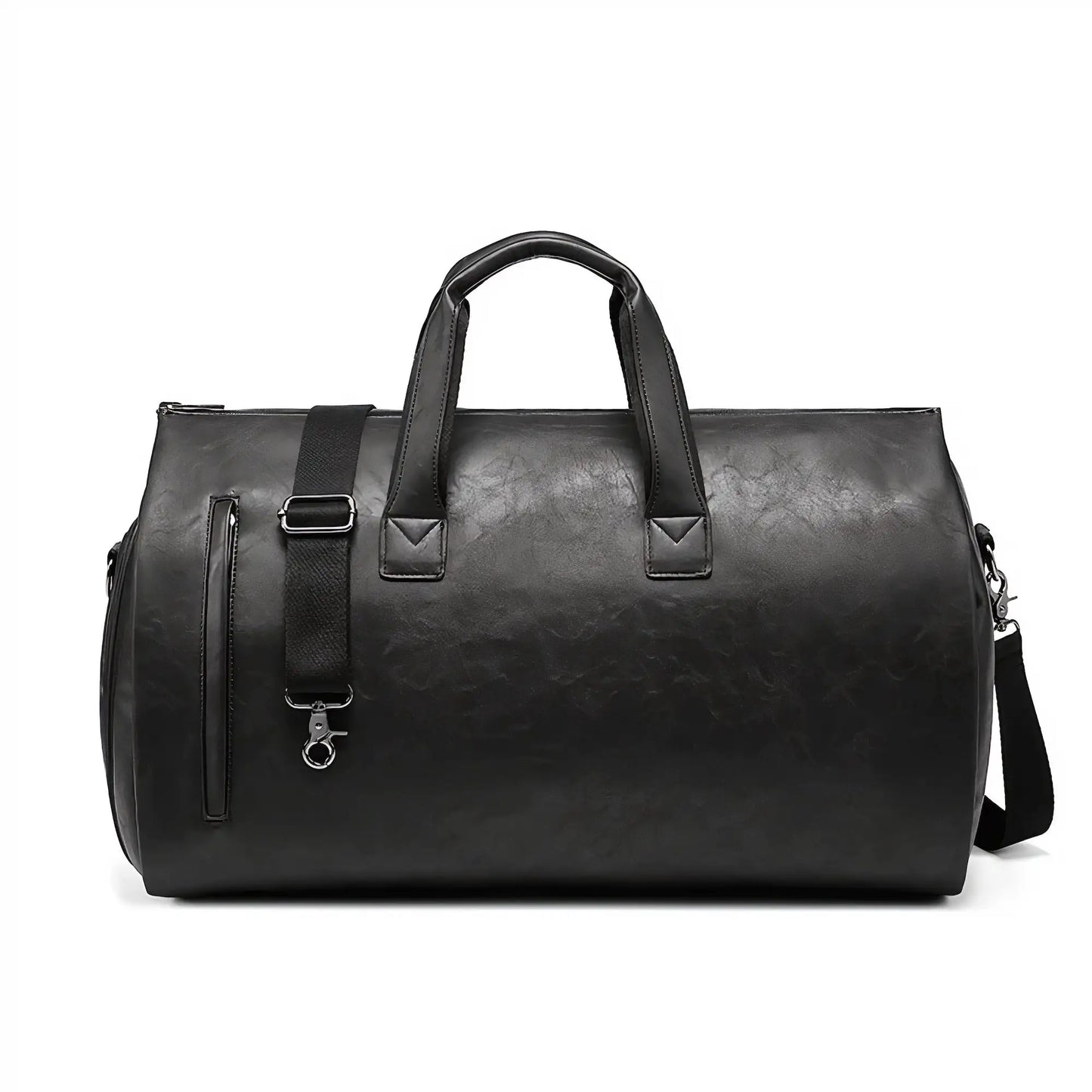 Elegant Leather Weekend Duffel Bag - Spacious, Durable, Travel Ready