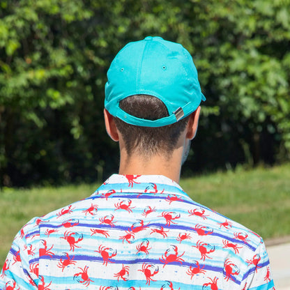 Anemoss Crab Cap - Coastal Vibes, Embroidered Design, Adjustable Comfort