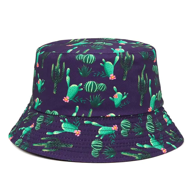 Vibrant Marble Print Reversible Bucket Hat