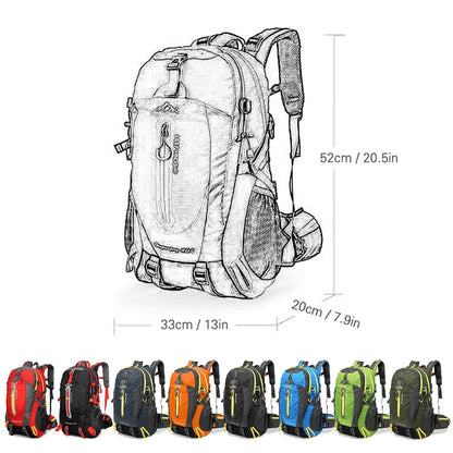 Lightweight Hiking Backpack 40L - Breathable, Water-Resistant, Multi-Purpose